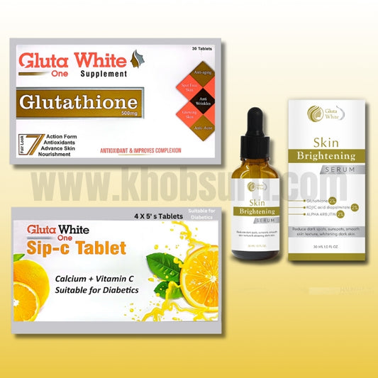 Gluta White + Gluta Vitamin C + Gluta Serum