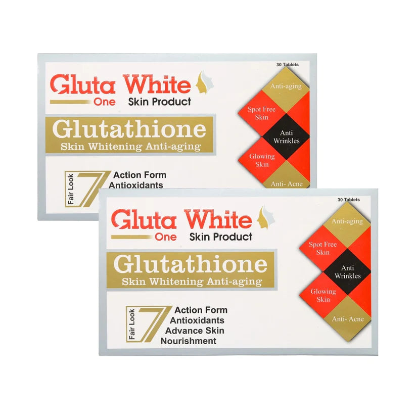 Gluta White, Whitening Capsules - Glutathione for Fair Look_ Pack of 2 Gluta White By Khobsurti Gluta White, Whitening Capsules - Glutathione for Fair Look_ Pack of 2 Gluta White By Khobsurti