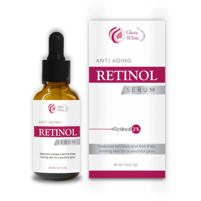 Gluta white retinol serum for deep wrinkles or finelines
