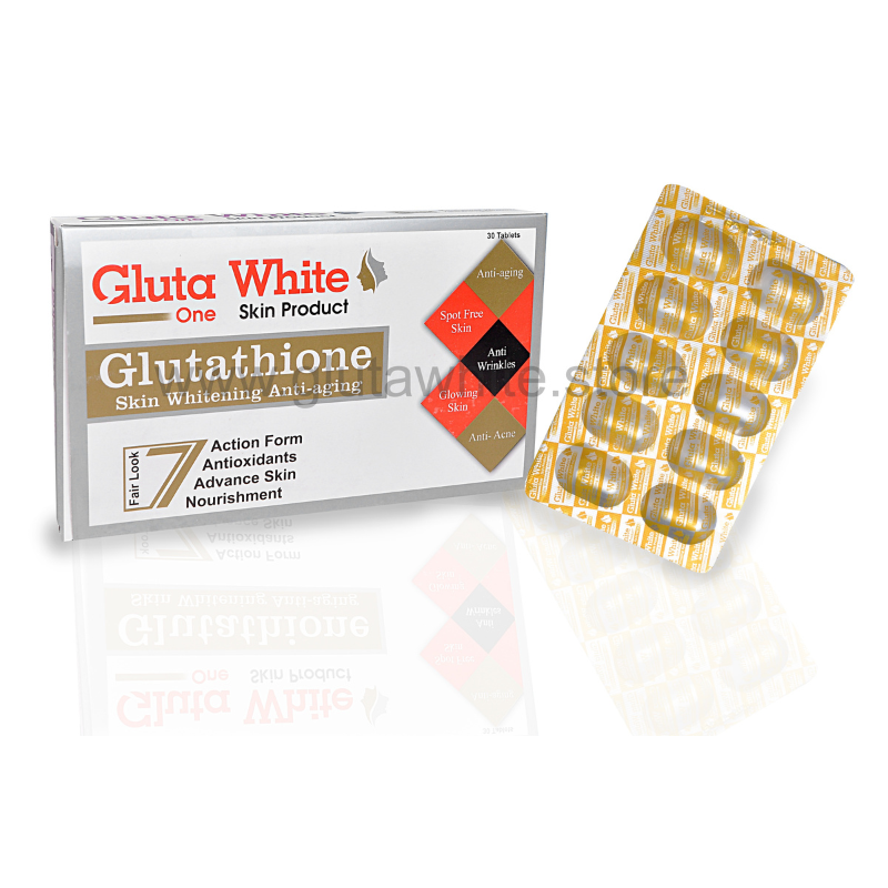 Gluta White Capsules , Beauty Skin Whitening Capsules - Glutathione for Fair Look 1-Pack(گوری رنگت کا خزانہ)