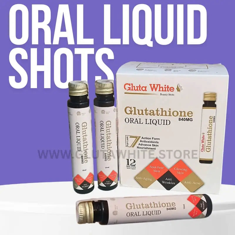 Gluta White Glutathione Oral Shot _ 850mg _ Pack of 5 Shots