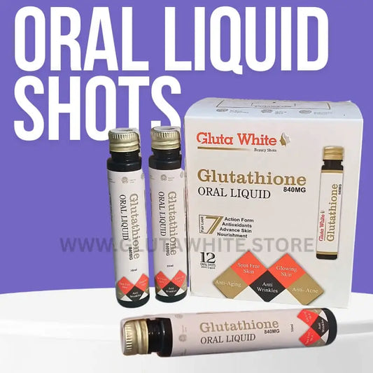 Gluta White Glutathione Oral Shot _ 850mg _ Pack of 12